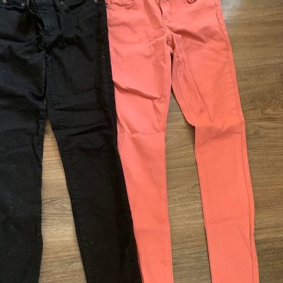 Skinny Jeans Lot Old Navy Black Pink Denim - Picture 4 of 12